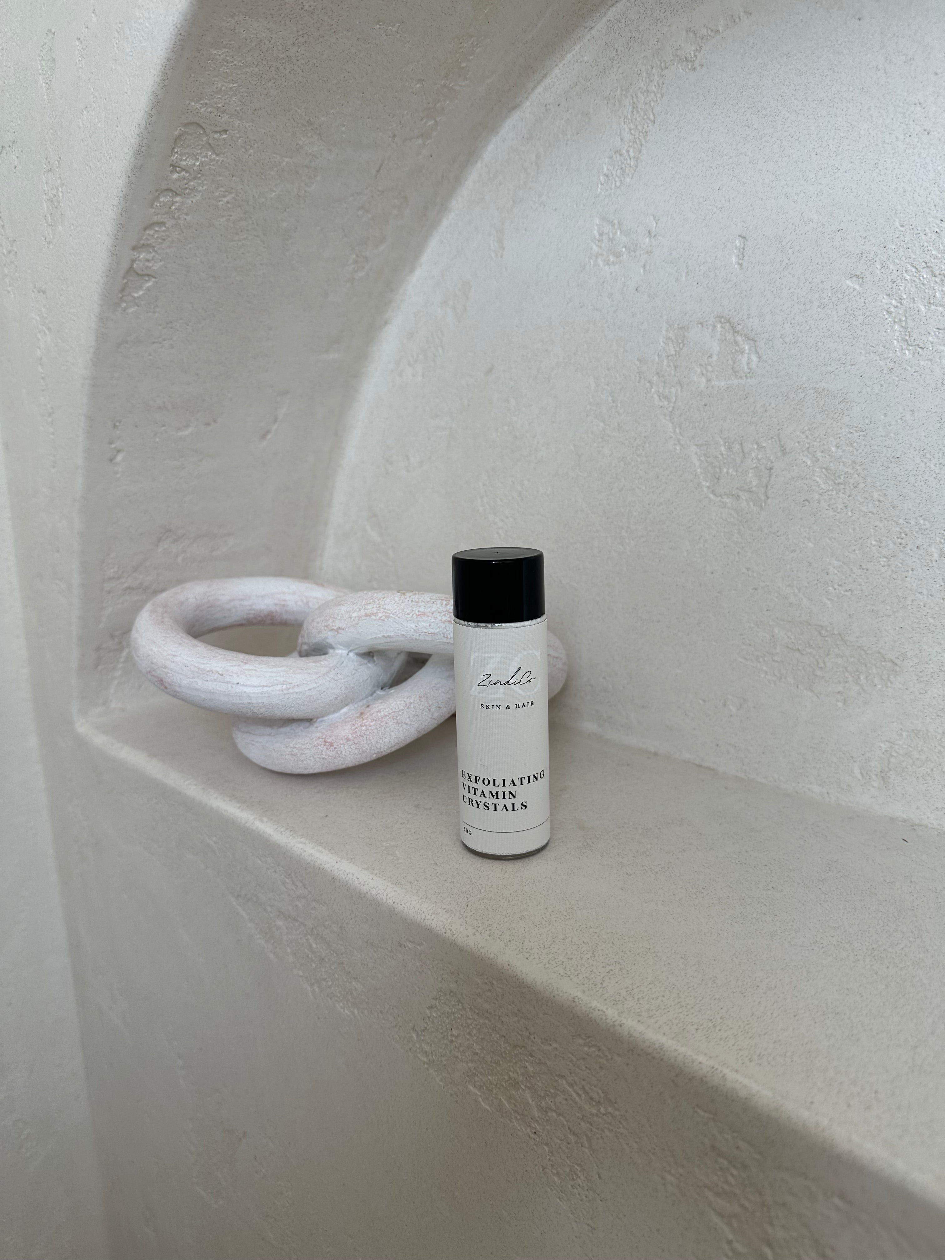 Exfoliating Vitamin Crystals